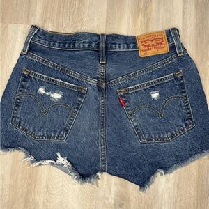 Levi's Women's Blue Denim Shorts